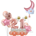 Nummer Globos Foil Briefballons für Geburtstagsfeier